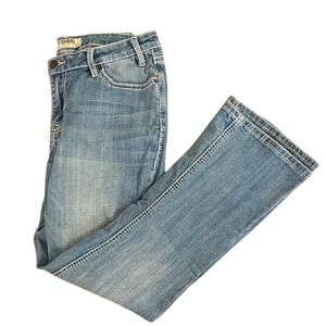 Rock & Roll Denim Women Mid Rise Bootcut Jeans W30 L30 Southwestern Design
